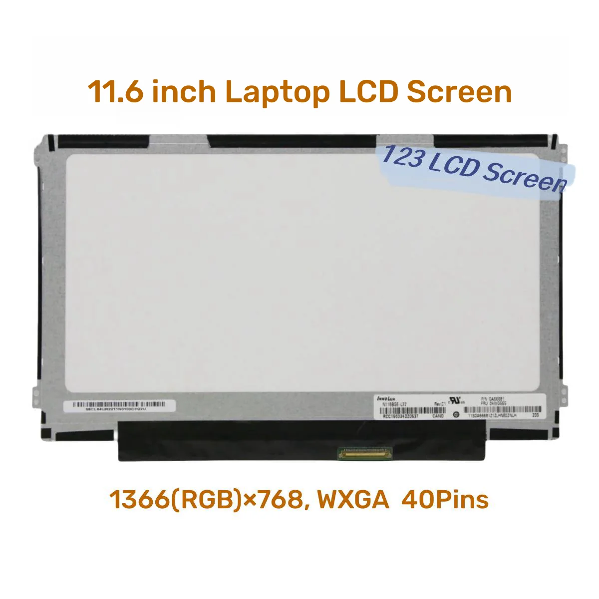 ЖК-экран для ноутбука 11,6 дюйма, флэш-экран L41 L42 LB1B116XW03 V.0 V.1 LTN116AT06 LTN116AT07 M116NWR1, флэш-дисплей HD1366x768, 40pin LVDS
ЖК-экран для ноутбука 11,6 дюйма, флэш-экран L41 L42 LB1B116XW03 V.0 V.1 LTN116AT06 LTN116AT07 M116NWR1, флэш-дисплей HD1366x768, 40pin LVDS