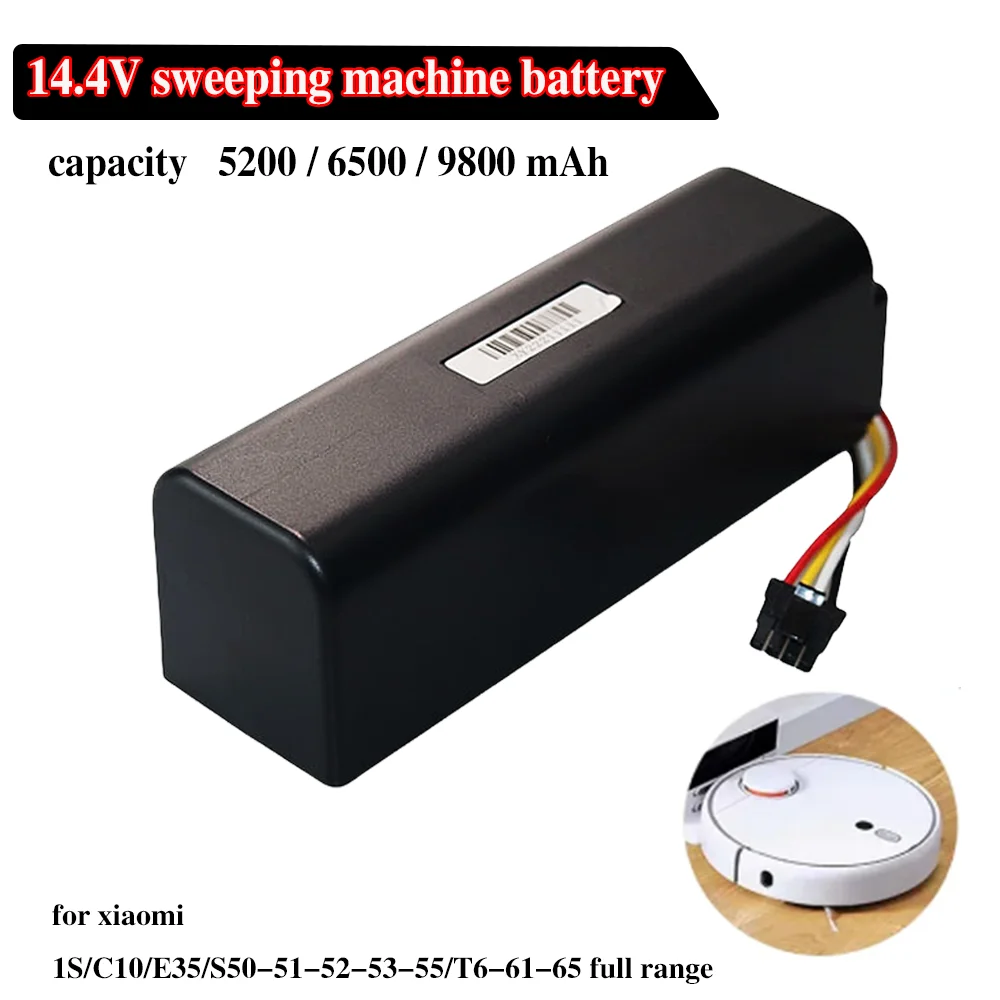 4S2P 5200mAh14.4V Xiaomi Robotic Vacuum Cleaner Replacement Battery For Xiaomi Roborock S55 S60 S65 S50 S51 S5 MAX S6 Part
4S2P 5200mAh14.4V Xiaomi Robotic Vacuum Cleaner Replacement Battery For Xiaomi Roborock S55 S60 S65 S50 S51 S5 MAX S6 Part