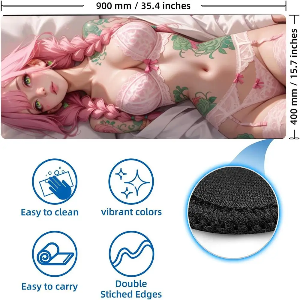 Сексуальный коврик для мыши в стиле аниме для девочек, большая грудь, перевернутый настольный коврик, резиновые игровые коврики, аксессуары для игроков, компьютерные аксессуары, коврик для мыши с клавиатурой, моющийся
Сексуальный коврик для мыши в стиле аниме для девочек, большая грудь, перевернутый настольный коврик, резиновые игровые коврики, аксессуары для игроков, компьютерные аксессуары, коврик для мыши с клавиатурой, моющийся