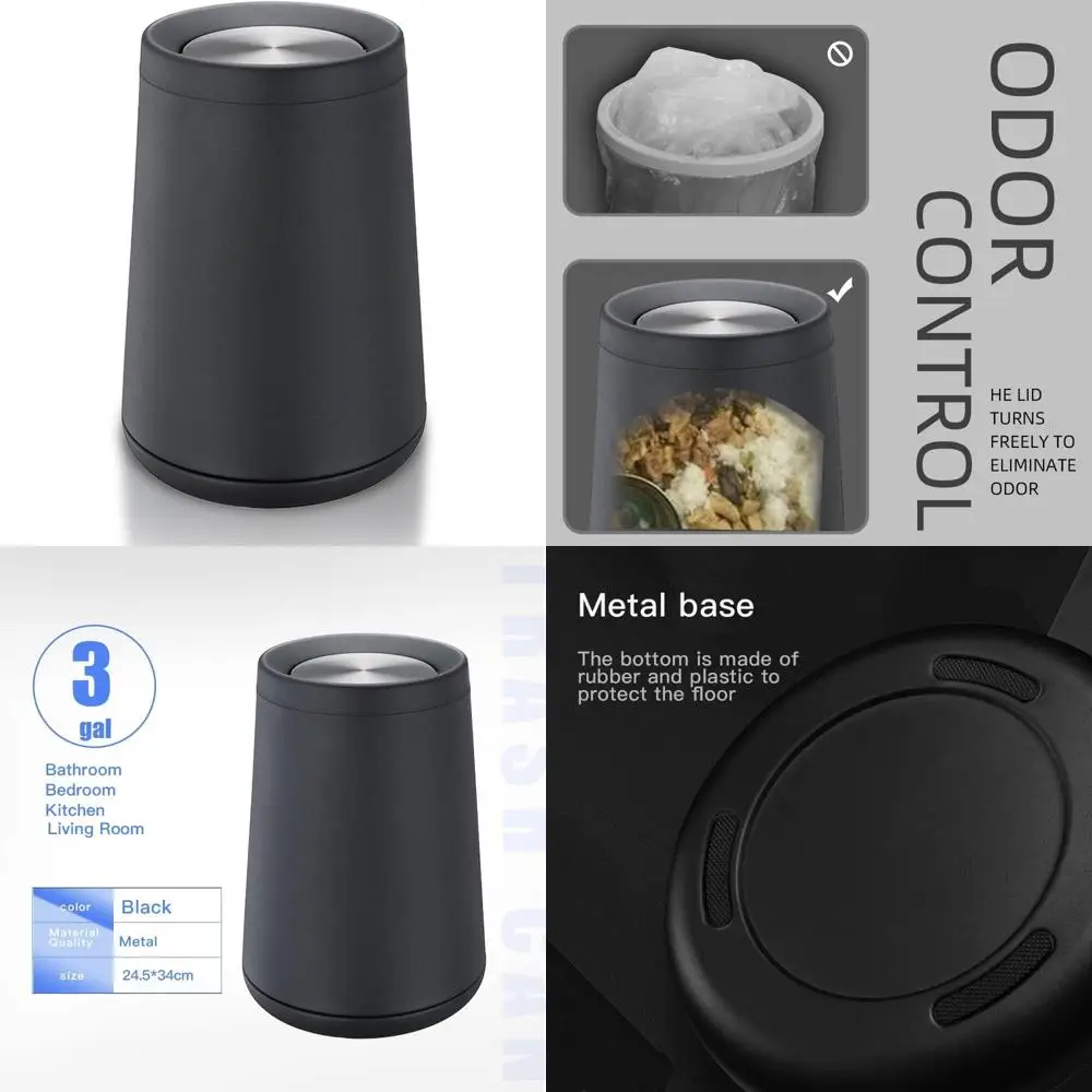 Stainless Steel Swing Top Trash Can, 10L/3Gal, Bathroom Garbage Bin with Flipping Lid for Indoor Use and Convenience
Stainless Steel Swing Top Trash Can, 10L/3Gal, Bathroom Garbage Bin with Flipping Lid for Indoor Use and Convenience