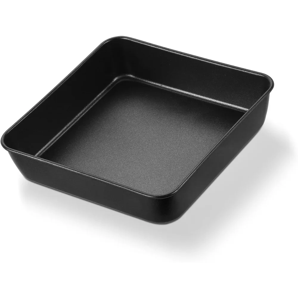 8x8 Baking Pan, Nonstick Square Cake Pan with Stainless Steel Core, Black Metal Bakeware for Brownies Lasagna Cakes, Non-toxic & Easy Clean, 2 Inch Deep
8x8 Baking Pan, Nonstick Square Cake Pan with Stainless Steel Core, Black Metal Bakeware for Brownies Lasagna Cakes, Non-toxic & Easy Clean, 2 Inch Deep