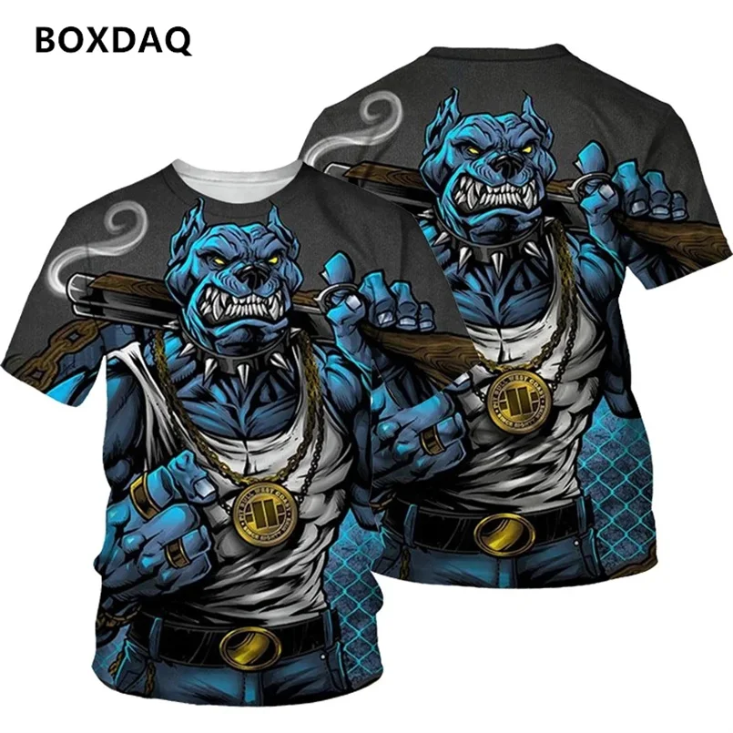 Pet Dog Boxing Hot Sale 3D Printing Men's T-Shirts Summer Fashion Cool Short Sleeve Harajuku Style Street Casual Streetwear
Pet Dog Boxing Hot Sale 3D Printing Men's T-Shirts Summer Fashion Cool Short Sleeve Harajuku Style Street Casual Streetwear