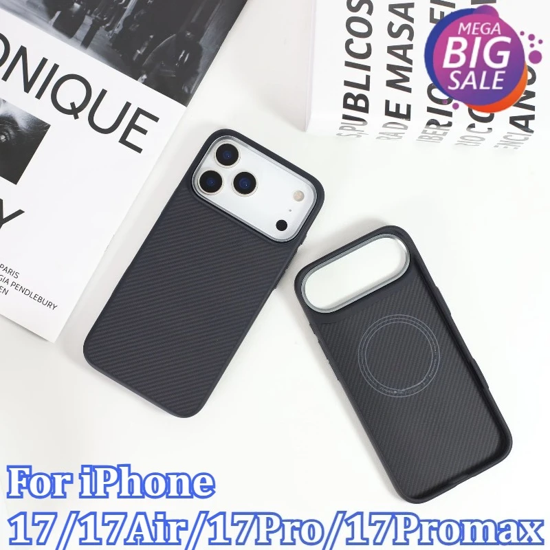 Thin Carbon Fiber Magnetic Phone Case For iPhone 17/17Air/17Pro/17Promax Wireless Charging Slim Shockproof Hard Cover
Thin Carbon Fiber Magnetic Phone Case For iPhone 17/17Air/17Pro/17Promax Wireless Charging Slim Shockproof Hard Cover