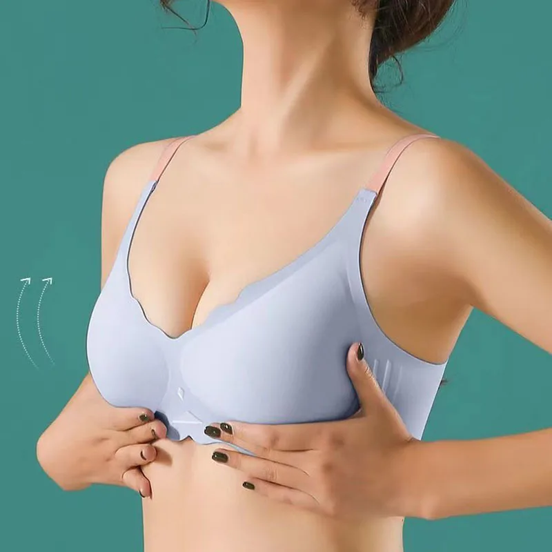 No Trace Top Women's Underwear No Steel Ring Pure Desire Comfortable Upper Support Sling Adjustable Beauty Back Bra Thin Section
No Trace Top Women's Underwear No Steel Ring Pure Desire Comfortable Upper Support Sling Adjustable Beauty Back Bra Thin Section