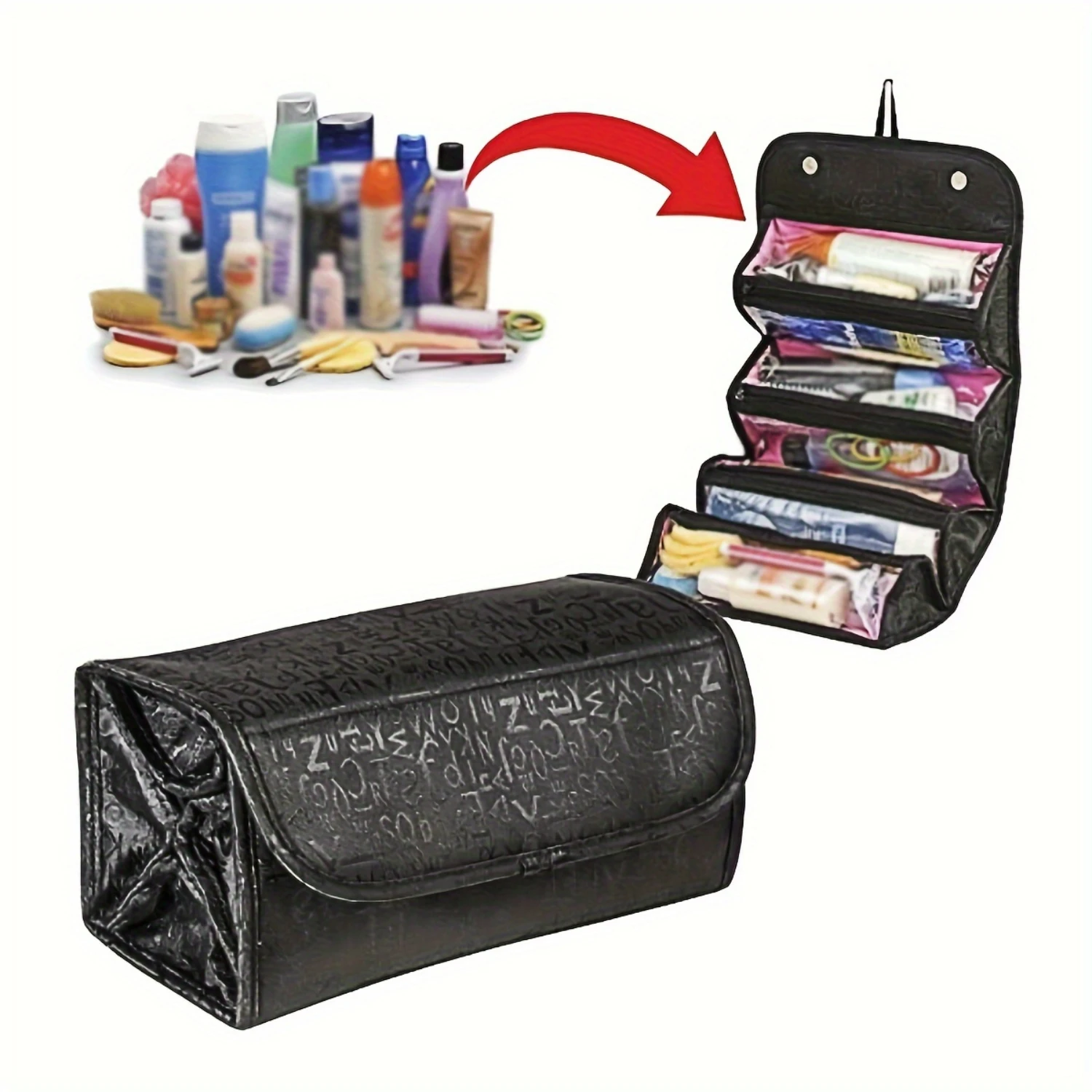 Hanging Large Capacity Four-layer Travel Bag, Toiletry Bag, Jewelry Bag, Makeup Bag Bag Makeup stand Organize Makeuo bag Bag
Hanging Large Capacity Four-layer Travel Bag, Toiletry Bag, Jewelry Bag, Makeup Bag Bag Makeup stand Organize Makeuo bag Bag