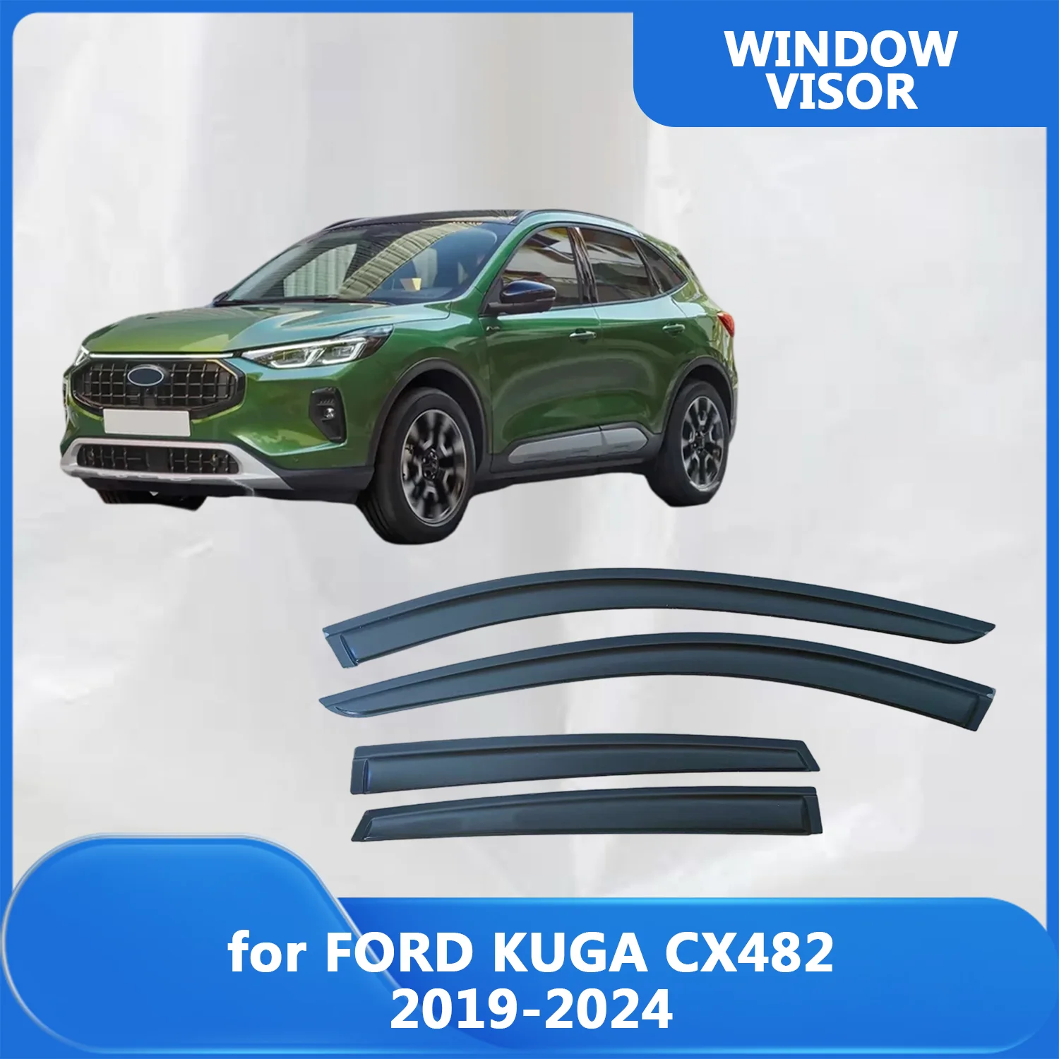 Window Visor for FORD KUGA CX482 2019-2024 Wind Deflectors Rain Guards Door Visor Vent Shades Ventvisor Exterior Parts
Window Visor for FORD KUGA CX482 2019-2024 Wind Deflectors Rain Guards Door Visor Vent Shades Ventvisor Exterior Parts
