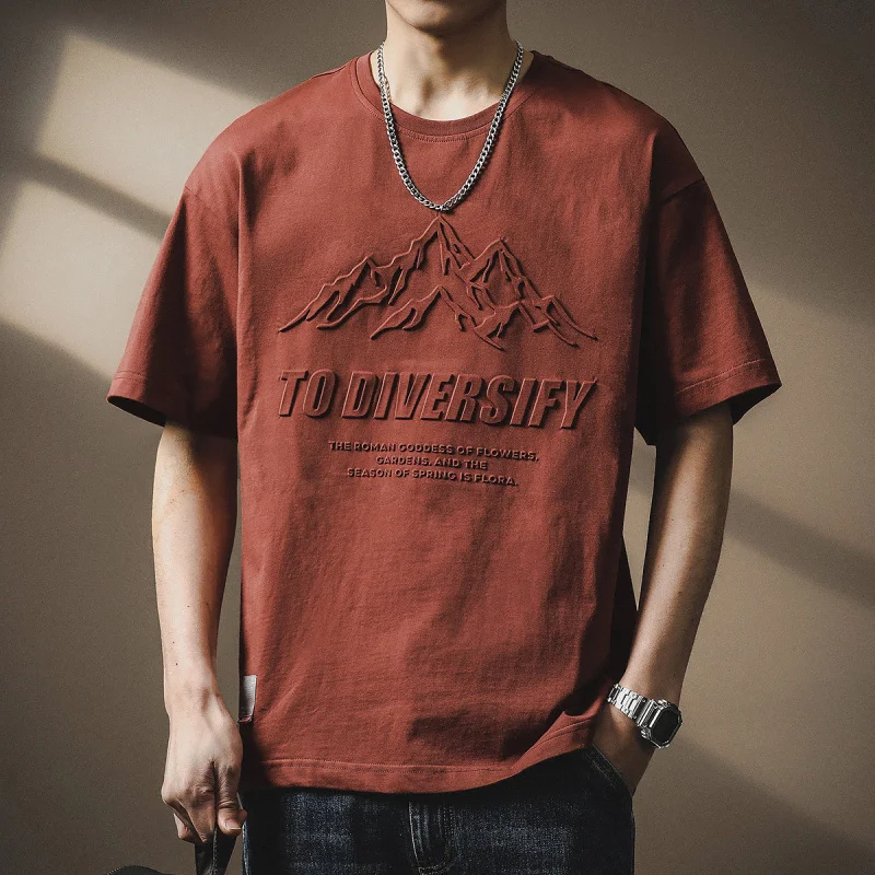High end three-dimensional creative printed short sleeved T-shirt for men in summer 2025, fashionable and loose clothing
High end three-dimensional creative printed short sleeved T-shirt for men in summer 2025, fashionable and loose clothing