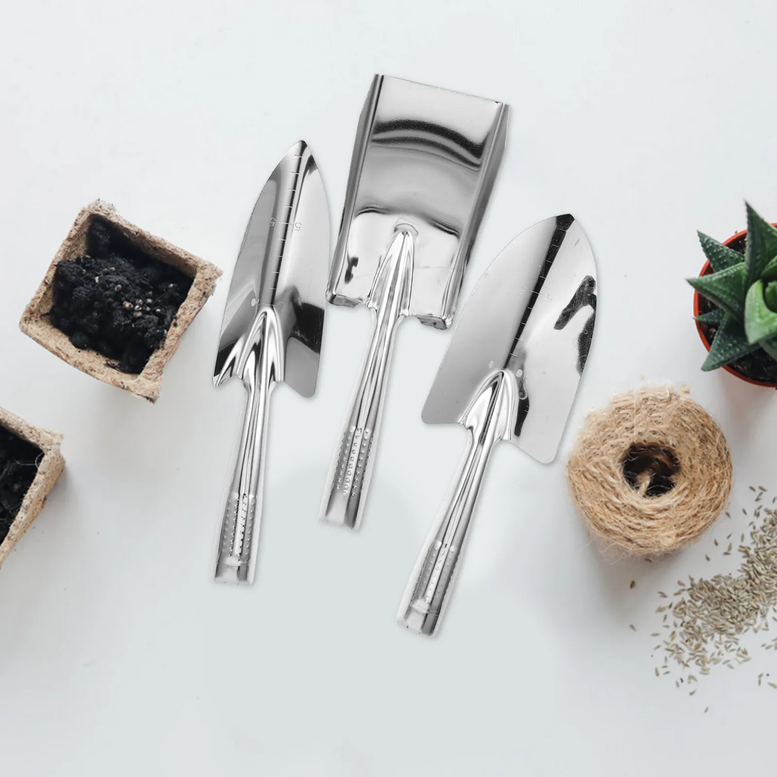4Pcs Premium Stainless Steel Gardening Tool Set Ergonomic Handles Hand Shovel Trowel Rake Spade for Potting Transplanting Soil
4Pcs Premium Stainless Steel Gardening Tool Set Ergonomic Handles Hand Shovel Trowel Rake Spade for Potting Transplanting Soil