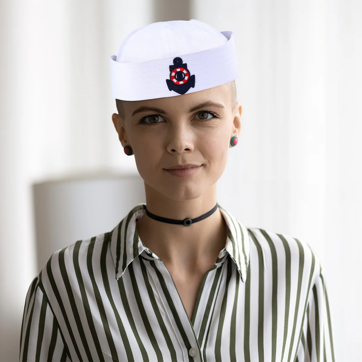 1Pcs Sailor Hat Navy Blue Perfect for Cosplay Party Captain Cap White Sailor Costume Hats Captain Hat Uniform Performing Cap
1Pcs Sailor Hat Navy Blue Perfect for Cosplay Party Captain Cap White Sailor Costume Hats Captain Hat Uniform Performing Cap