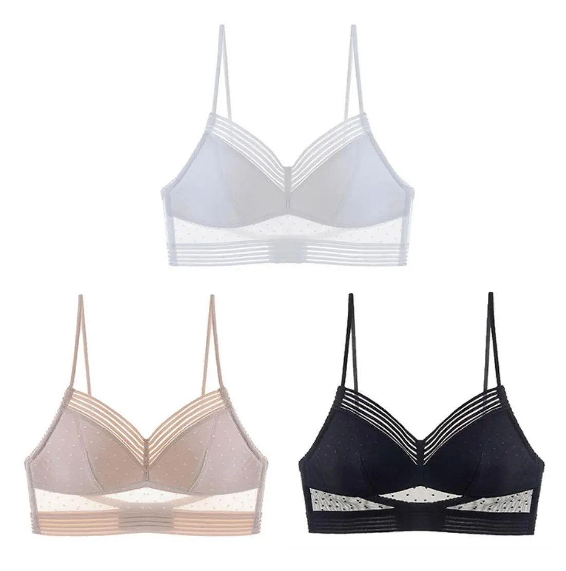 Summer Thin Pad Spliced Lace Bra no Wire Low Back Bra Chest
Summer Thin Pad Spliced Lace Bra no Wire Low Back Bra Chest