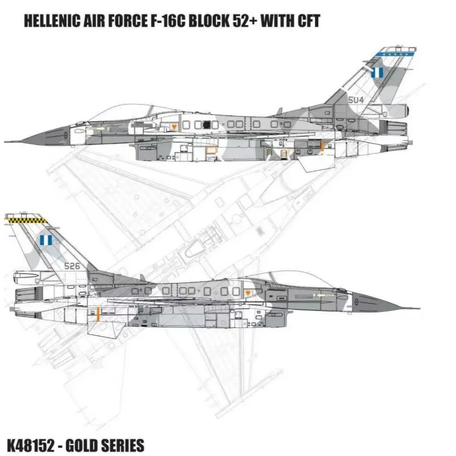 KINETIC 1/48 K48152 Hellenic Air Force F-16C Block 52 Figehter Model Kit+WITH CFT Limited Edition
KINETIC 1/48 K48152 Hellenic Air Force F-16C Block 52 Figehter Model Kit+WITH CFT Limited Edition