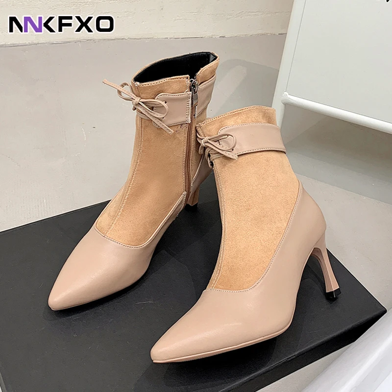 Women's New Ankel Boots Female Autumn Winter Pointed Toe Thin Heels Boots Side Zipper Short Strap Boots Korean Style Boots QB382
Women's New Ankel Boots Female Autumn Winter Pointed Toe Thin Heels Boots Side Zipper Short Strap Boots Korean Style Boots QB382