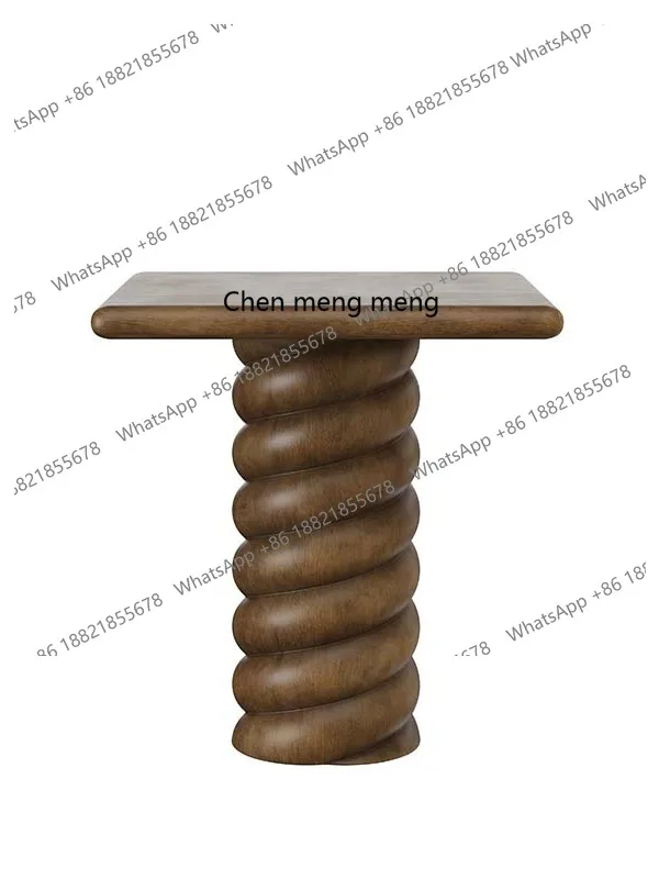 Natural travertine entrance table, spiral pattern solid wood edge table, high-end view table
Natural travertine entrance table, spiral pattern solid wood edge table, high-end view table