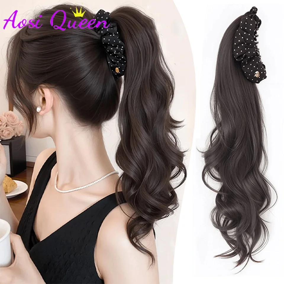 Synthetic Wave Point Banana Clip Ponytail Wig Integrated Water Ripple Long Curly Hair Naturally Fluffy Wig Braid Headband
Synthetic Wave Point Banana Clip Ponytail Wig Integrated Water Ripple Long Curly Hair Naturally Fluffy Wig Braid Headband