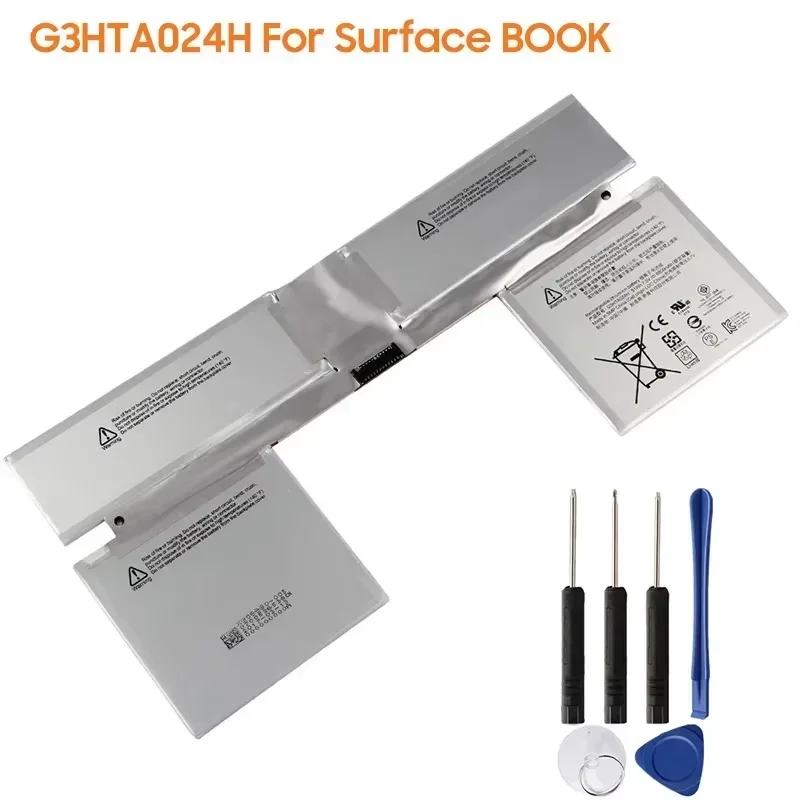 New Replacement Battery G3HTA024H For Microsoft Surface BOOK G3HTA023H Rechargeable Batteries 6800mAh With Tools
New Replacement Battery G3HTA024H For Microsoft Surface BOOK G3HTA023H Rechargeable Batteries 6800mAh With Tools