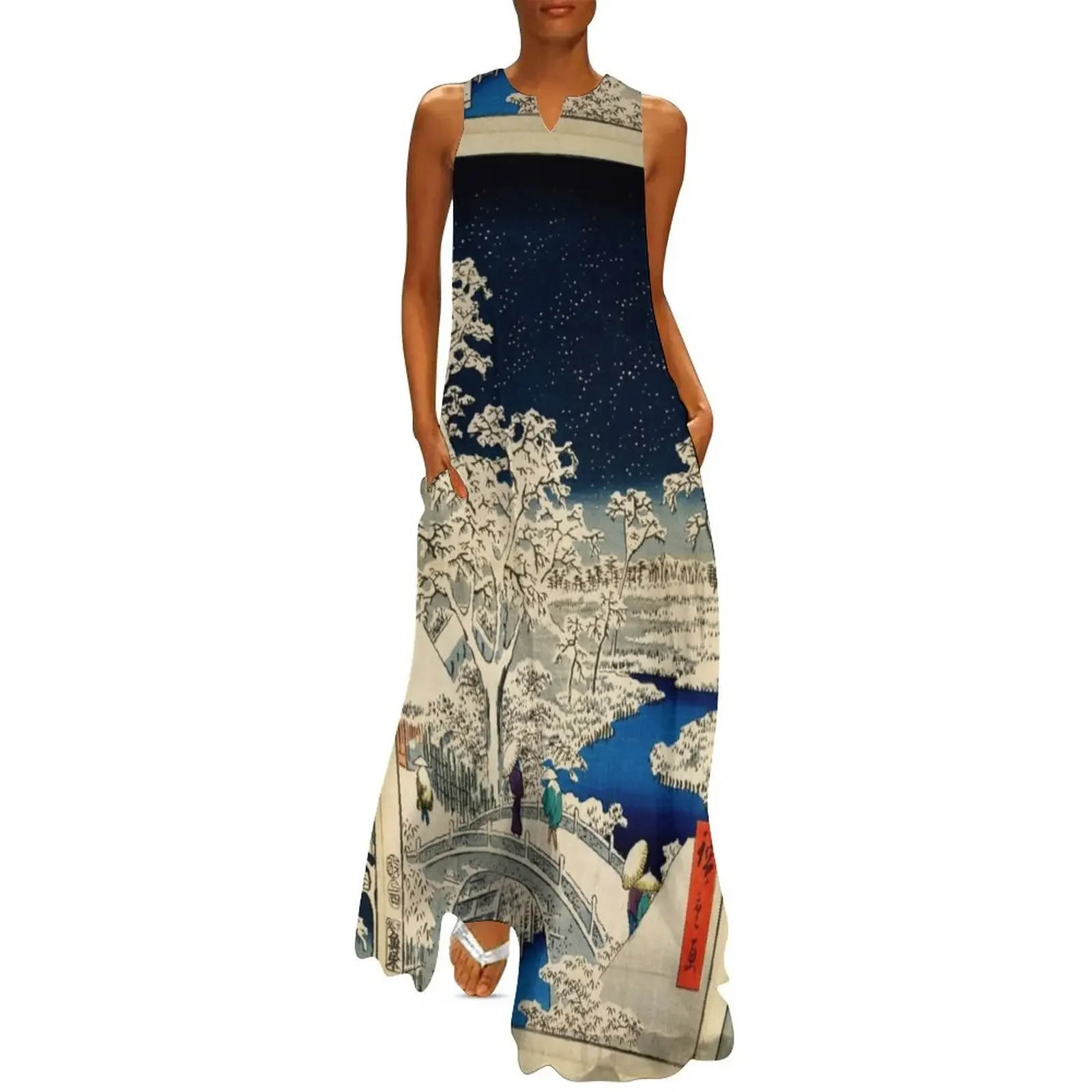 Ukiyo-e, Ando Hiroshige Yuhi Hill and the Drum Bridge at Meguro (1856- 1858) Long Dress clothing women summer 2025 Dress
Ukiyo-e, Ando Hiroshige Yuhi Hill and the Drum Bridge at Meguro (1856- 1858) Long Dress clothing women summer 2025 Dress