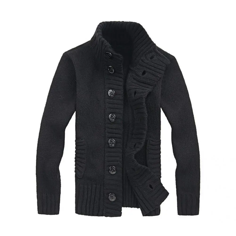 Simple Sweater Jacket Comfy Buttons Closure Side Pockets Thickened Warm Men Cardigan Sweater Knitted Cardigan Stretchy
Simple Sweater Jacket Comfy Buttons Closure Side Pockets Thickened Warm Men Cardigan Sweater Knitted Cardigan Stretchy