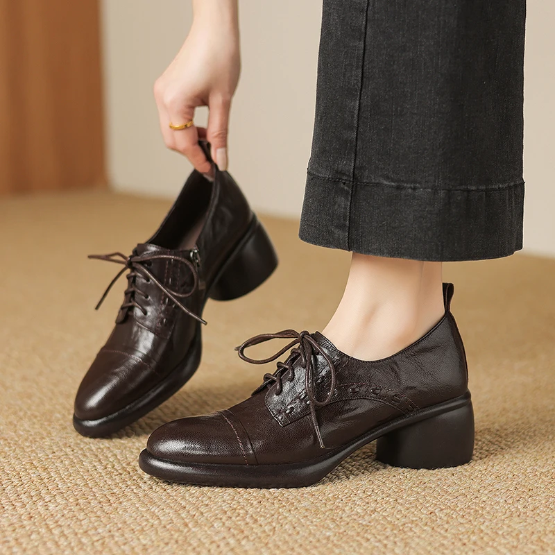2026 new spring summer women pumps natural leather 22-25cm cowhide+sheepskin+pigskin round toe round heel lace-up women shoes
2026 new spring summer women pumps natural leather 22-25cm cowhide+sheepskin+pigskin round toe round heel lace-up women shoes