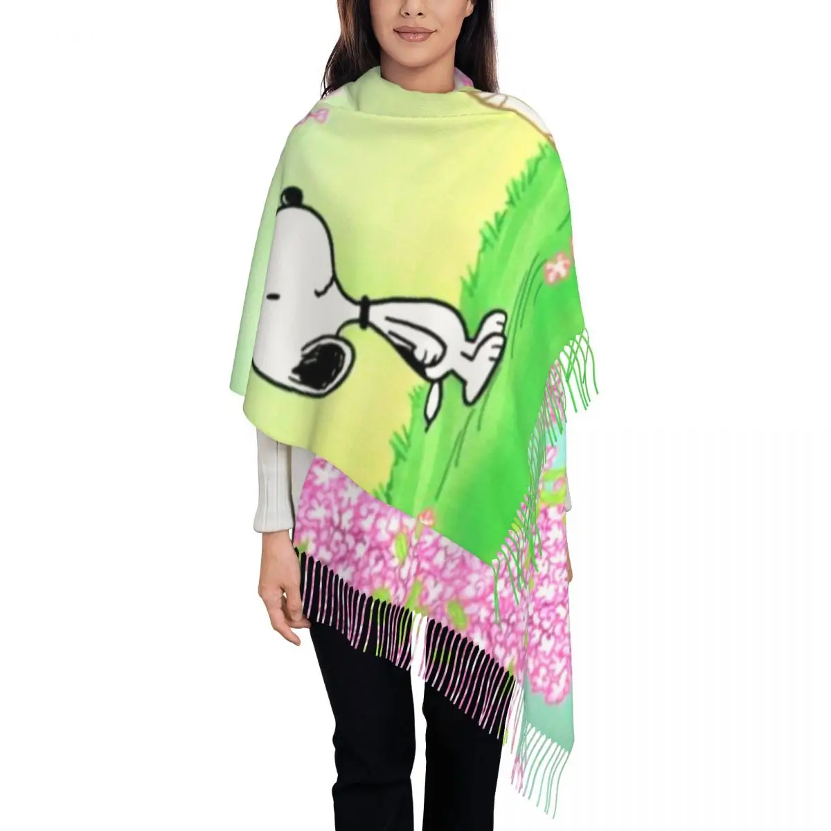 Custom Cartoon Snoopy Scarf Wrap Women Long Winter Fall Warm Tassel Shawl Unisex Scarves
Custom Cartoon Snoopy Scarf Wrap Women Long Winter Fall Warm Tassel Shawl Unisex Scarves