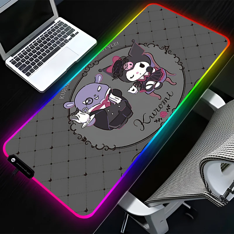 RGB LED Mouse Pad Rubber Cartoon Mousepad Extended Pad PC Accessories Desk Mat Non Slip Gaming Mats Office K-kuromi Keyboard Pad
RGB LED Mouse Pad Rubber Cartoon Mousepad Extended Pad PC Accessories Desk Mat Non Slip Gaming Mats Office K-kuromi Keyboard Pad