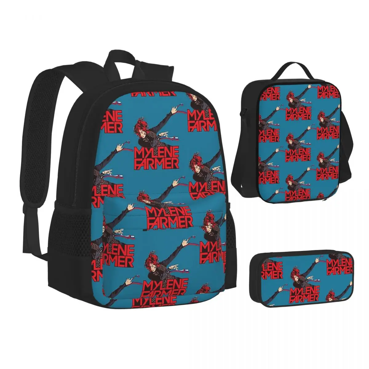 Mylene Farmer Jeanne Backpacks Boys Girls Bookbag Students School Bags Kids Rucksack Lunch Bag Pen Bag Three-Piece Set
Mylene Farmer Jeanne Backpacks Boys Girls Bookbag Students School Bags Kids Rucksack Lunch Bag Pen Bag Three-Piece Set