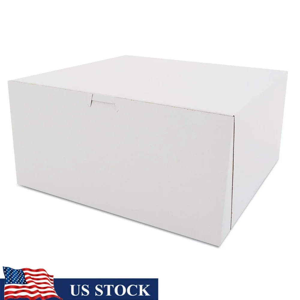 High Quality One Piece Bakery Boxes Non Window Tuck Top Lock Corner Sturdy Moisture Resistant Clay Coated Paperboard 50 Pack
High Quality One Piece Bakery Boxes Non Window Tuck Top Lock Corner Sturdy Moisture Resistant Clay Coated Paperboard 50 Pack