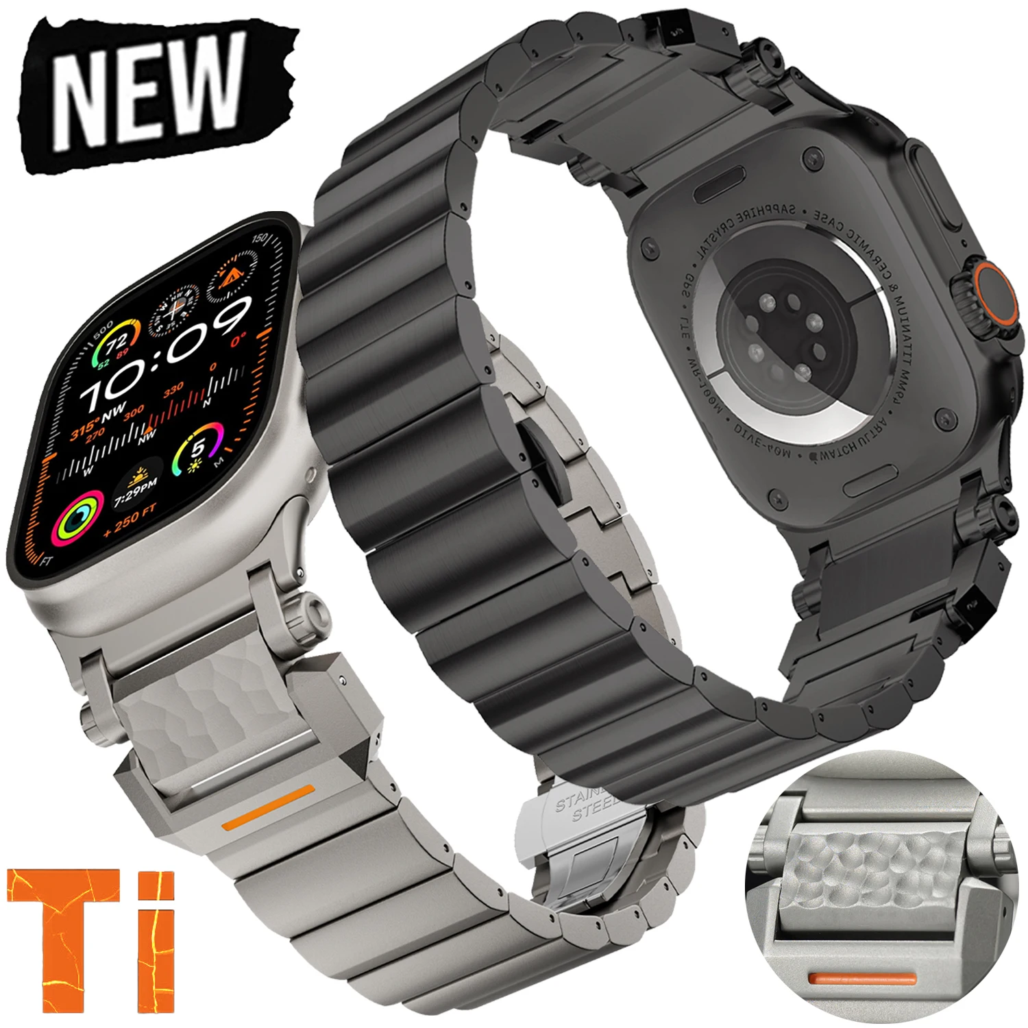 Titanium Band for Apple Watch Ultra 3 49mm 44mm 45mm 46mm Titanium Strap for IWatch Series 11 10 9 8 7 6 SE Luxury Men Bracelet
Titanium Band for Apple Watch Ultra 3 49mm 44mm 45mm 46mm Titanium Strap for IWatch Series 11 10 9 8 7 6 SE Luxury Men Bracelet