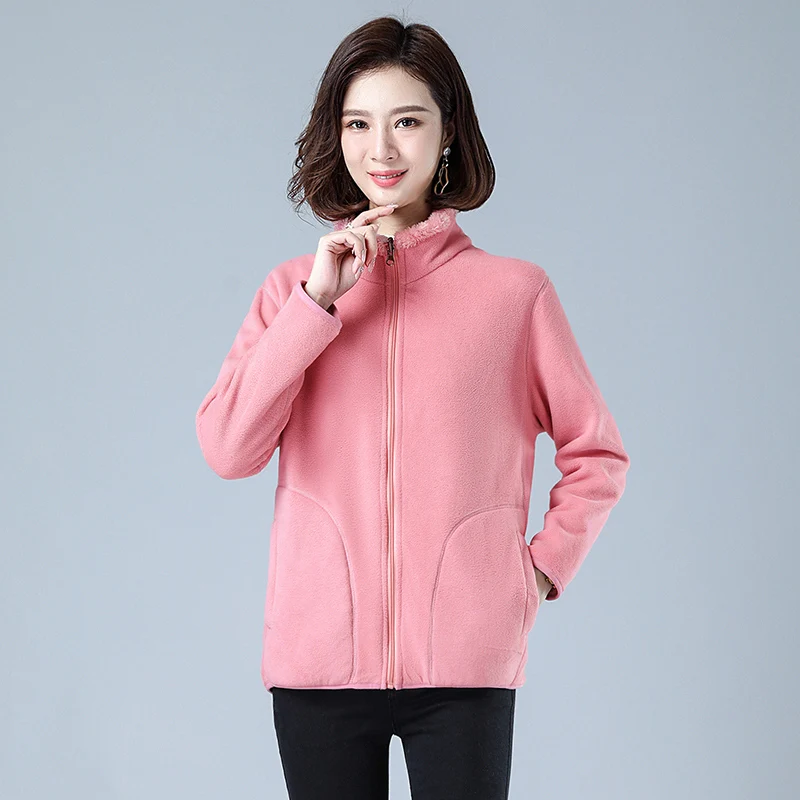 Autumn Winter Jacket Women Sweatshirt Coat New Double-Sided Wear Fleece Warm Middle-aged Female Cotton Coat 5XL Outerwear Tops
Autumn Winter Jacket Women Sweatshirt Coat New Double-Sided Wear Fleece Warm Middle-aged Female Cotton Coat 5XL Outerwear Tops