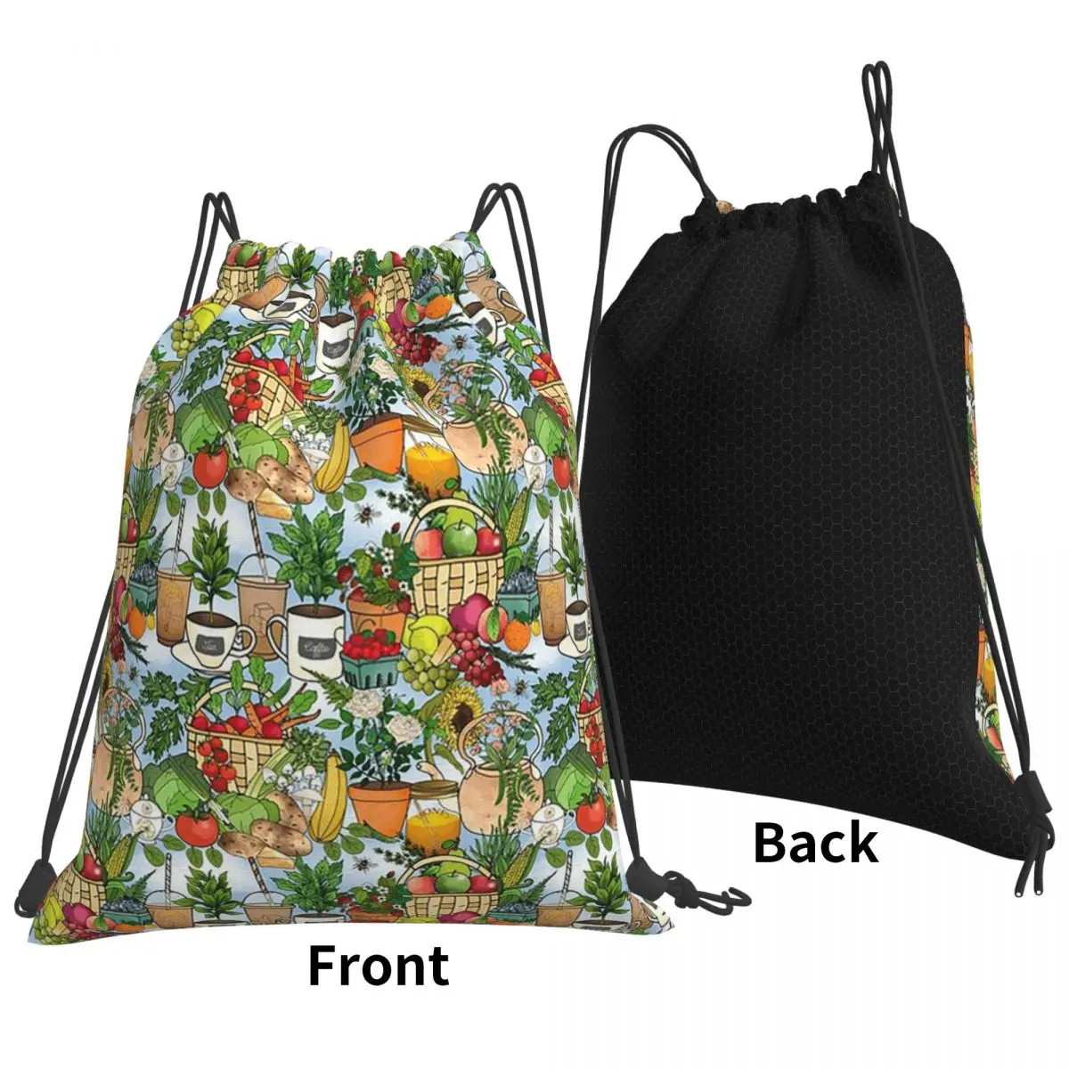 Farmers Market Haul Backpacks Casual Drawstring Bags Sports Bag Book Bags for Travel Students
Farmers Market Haul Backpacks Casual Drawstring Bags Sports Bag Book Bags for Travel Students