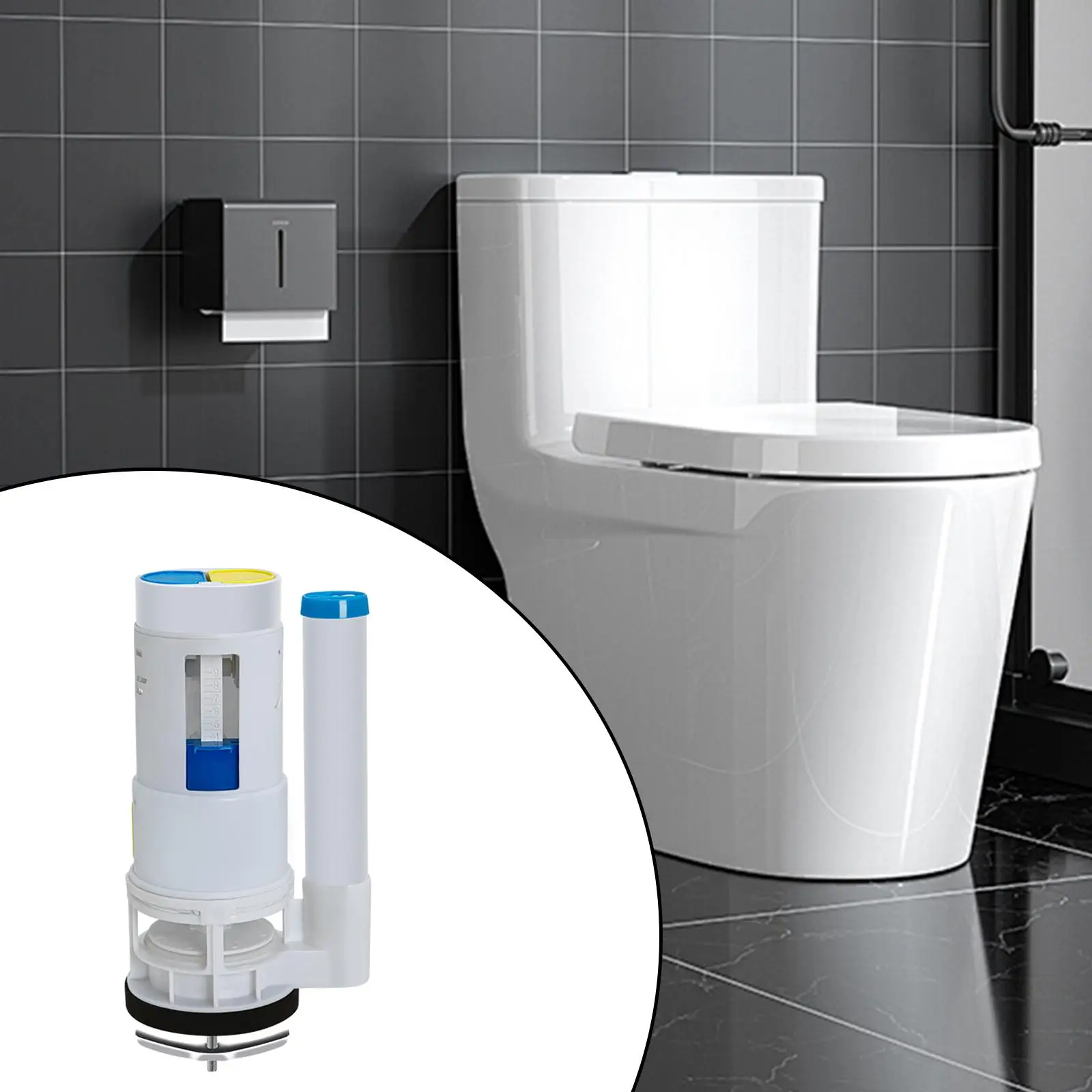 PP Material Toilet Fill Valve Adjustable Height Water Inlet Valve Bathroom Toilet Accessories for Squat Tanks
PP Material Toilet Fill Valve Adjustable Height Water Inlet Valve Bathroom Toilet Accessories for Squat Tanks