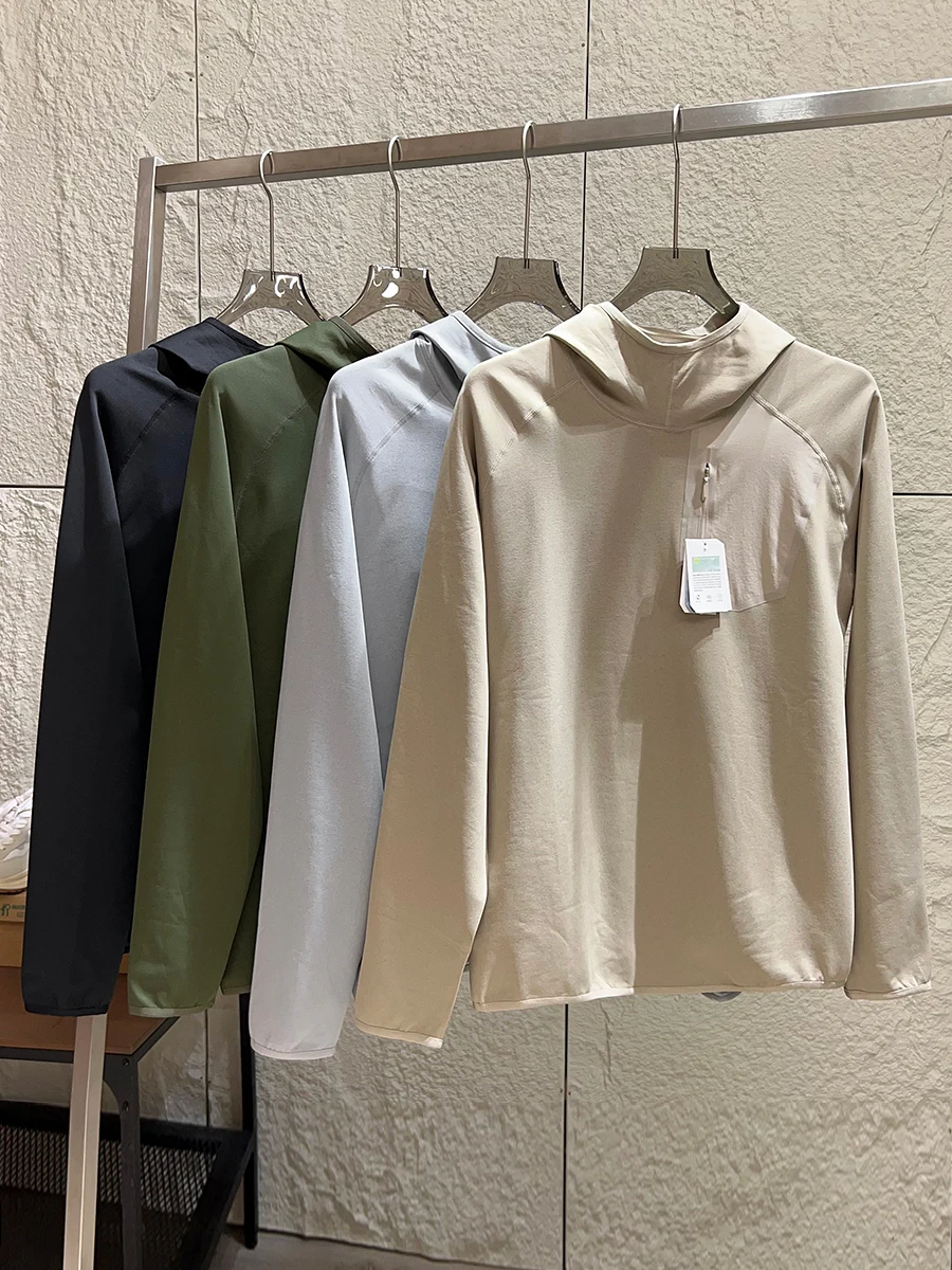 Cationic Technology Fabric Men's Hoodie Long Sleeve Sweatshirt T-shirt Autumn Season Casual Wear High Elasticity Standard Fit
Cationic Technology Fabric Men's Hoodie Long Sleeve Sweatshirt T-shirt Autumn Season Casual Wear High Elasticity Standard Fit