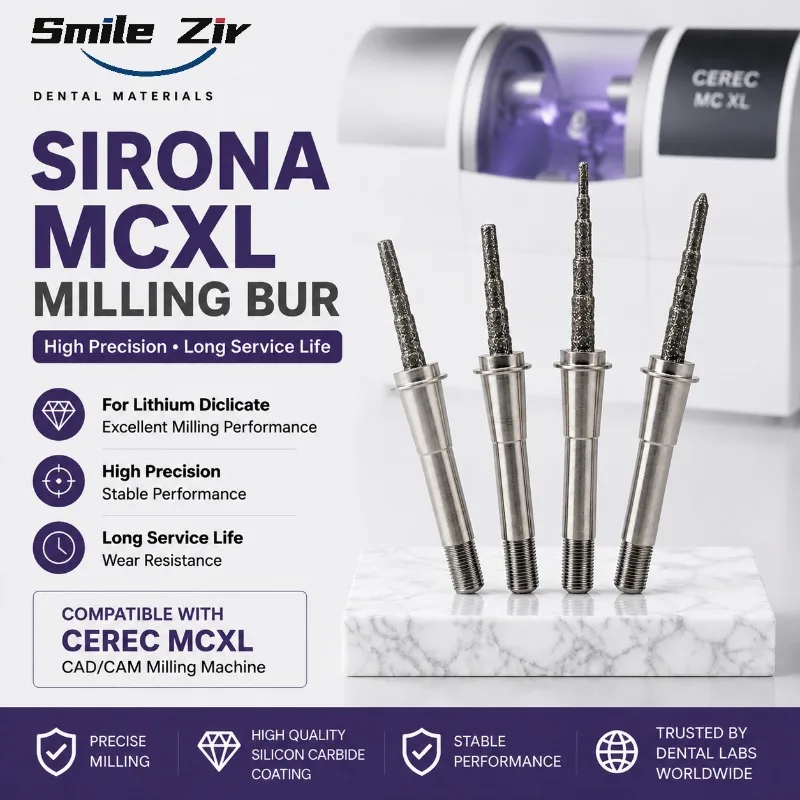 Sirona CEREC MCXL compatble Cylinder Pointed Step Bur 12s/20/12EF 1pc - for Cad/Cam Milling Diamond Disilicate Lithium Blocks
Sirona CEREC MCXL compatble Cylinder Pointed Step Bur 12s/20/12EF 1pc - for Cad/Cam Milling Diamond Disilicate Lithium Blocks