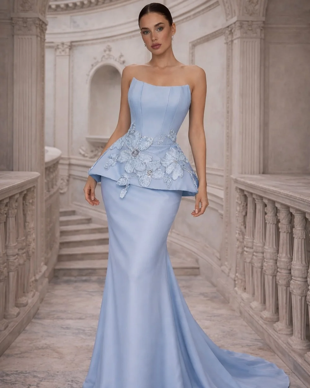 Customized Formal Jersey Handmade Flower Rhinestone Mermaid Evening Dress Classic Strapless Sleeveless Floor Lenght Prom Dresses
Customized Formal Jersey Handmade Flower Rhinestone Mermaid Evening Dress Classic Strapless Sleeveless Floor Lenght Prom Dresses
