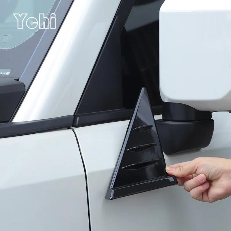 Глянцевый черный АБС-пластик для Toyota Land Cruiser 250 Prado LC250 2024 2025, зеркало заднего вида, боковой треугольный спойлер, накладка, автомобильные аксессуары 
Глянцевый черный АБС-пластик для Toyota Land Cruiser 250 Prado LC250 2024 2025, зеркало заднего вида, боковой треугольный спойлер, накладка, автомобильные аксессуары