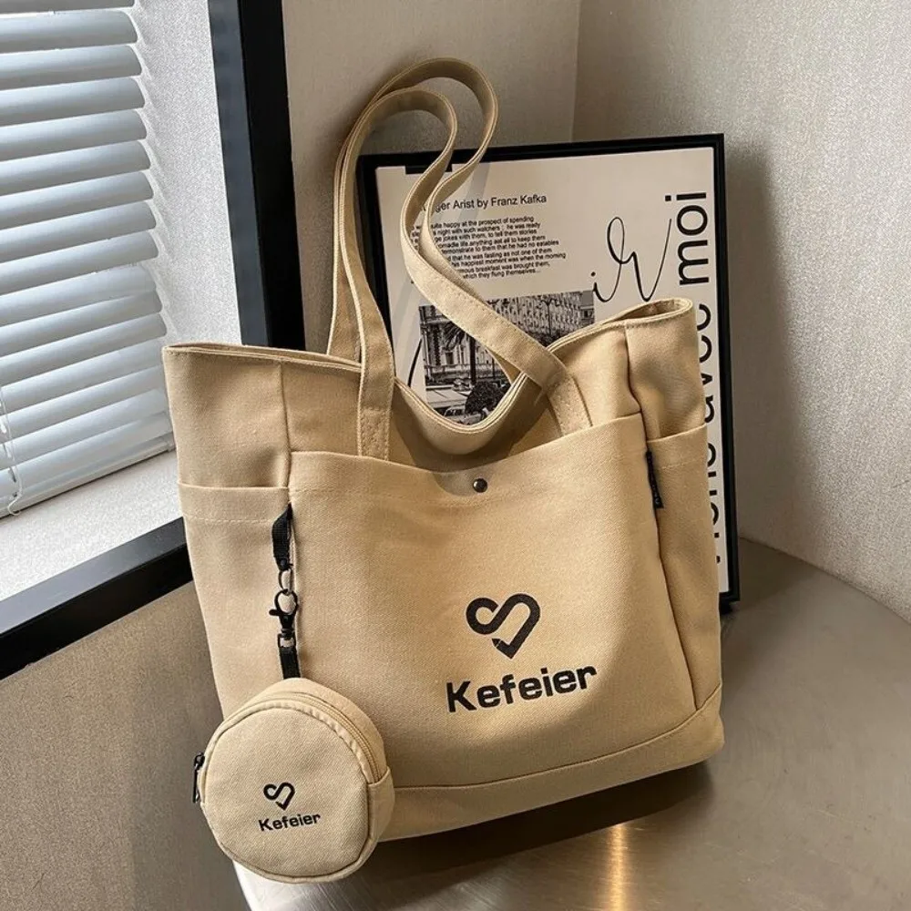 Korean Style Canvas Underarm Tote Bag Large Capacity Versatile Women's Shoulder Bag Casual with Small Wallet Student Handbag
Korean Style Canvas Underarm Tote Bag Large Capacity Versatile Women's Shoulder Bag Casual with Small Wallet Student Handbag