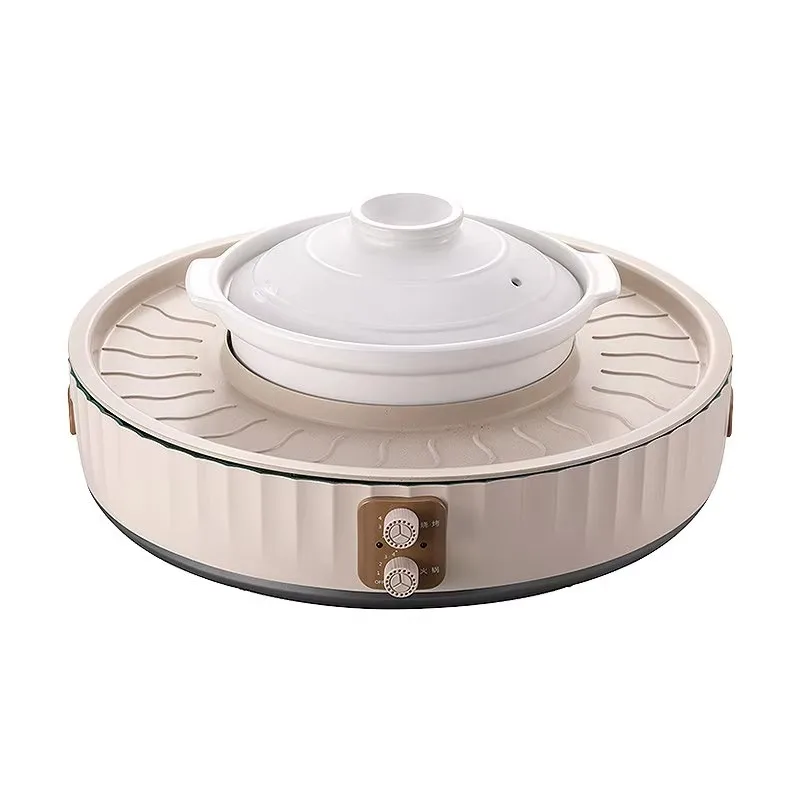 Multi-functional Round Hot Pot Electric Grill Combo Pot with Knob Control for Home Use White Clay Non-stick Indoor Barbecue Pot
Multi-functional Round Hot Pot Electric Grill Combo Pot with Knob Control for Home Use White Clay Non-stick Indoor Barbecue Pot