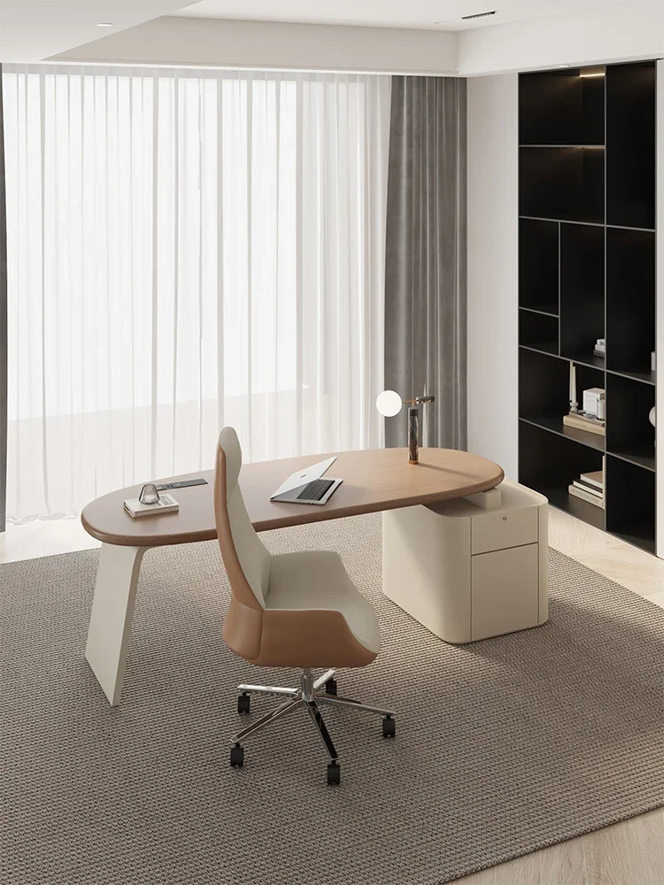 Italian minimalist home, desk designer high sense walnut light luxury modern computer desk desk
Italian minimalist home, desk designer high sense walnut light luxury modern computer desk desk