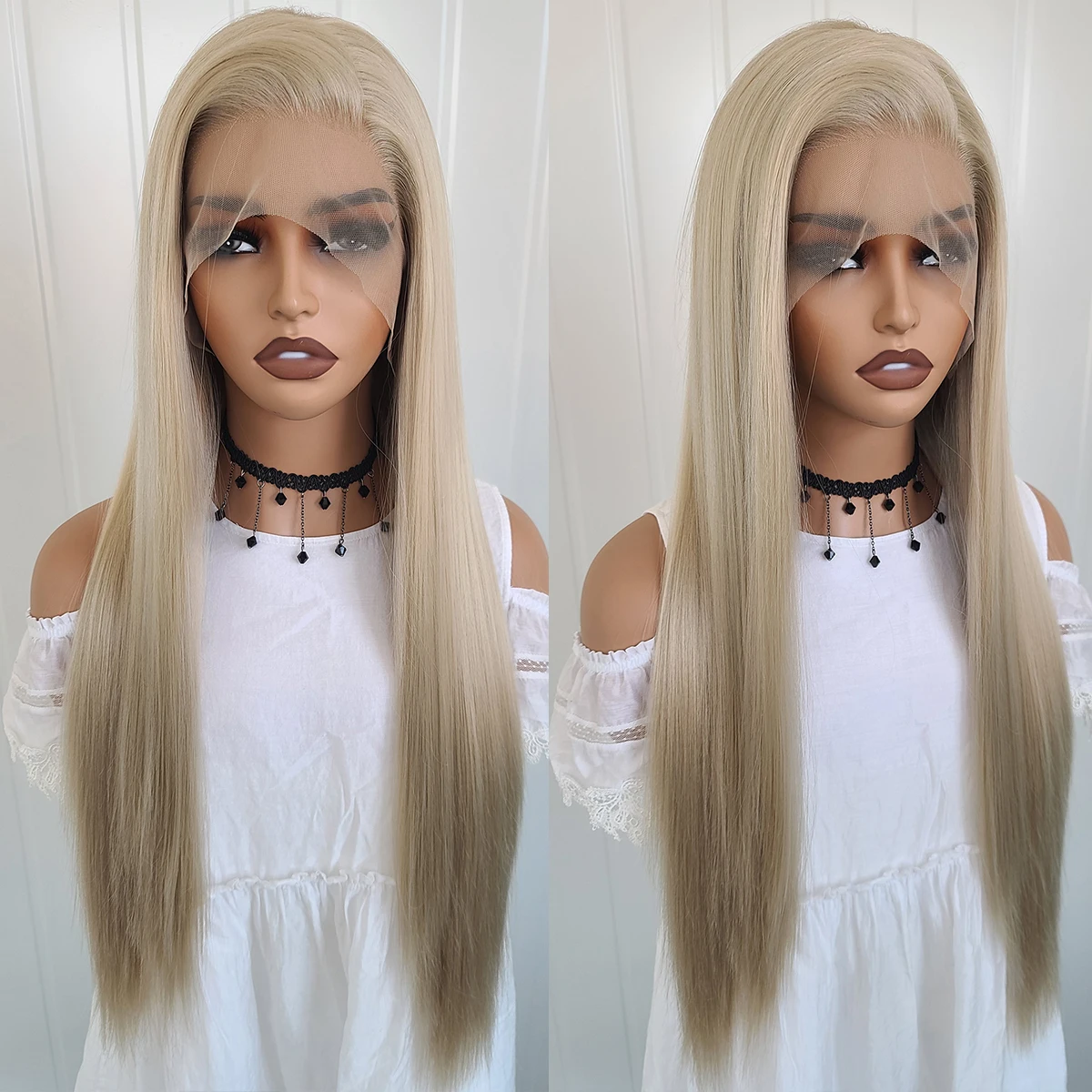 26 inches Straight Blonde Lace Front Heat Resistant Fiber Wigs Women Soft Natural Party Daily Wigs
26 inches Straight Blonde Lace Front Heat Resistant Fiber Wigs Women Soft Natural Party Daily Wigs
