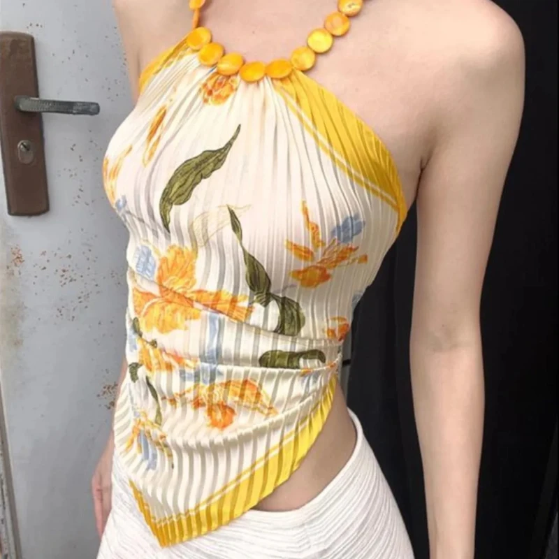 Топ с принтом Spicy Girls, лето 2023, нерегулярные короткие топы с открытой спиной Y2k, праздничная верхняя одежда в пляжном стиле, тонкий жилет на бретельках
Топ с принтом Spicy Girls, лето 2023, нерегулярные короткие топы с открытой спиной Y2k, праздничная верхняя одежда в пляжном стиле, тонкий жилет на бретельках