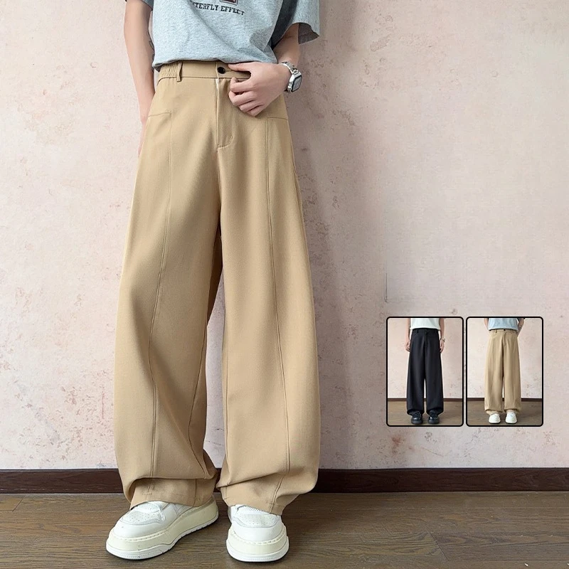 Khaki Luxury Draped Suit Pants Men Fashion Solid Dress Pants Loose Straight Casual Pants Mens Office Formal Trousers Male S-3XL
Khaki Luxury Draped Suit Pants Men Fashion Solid Dress Pants Loose Straight Casual Pants Mens Office Formal Trousers Male S-3XL