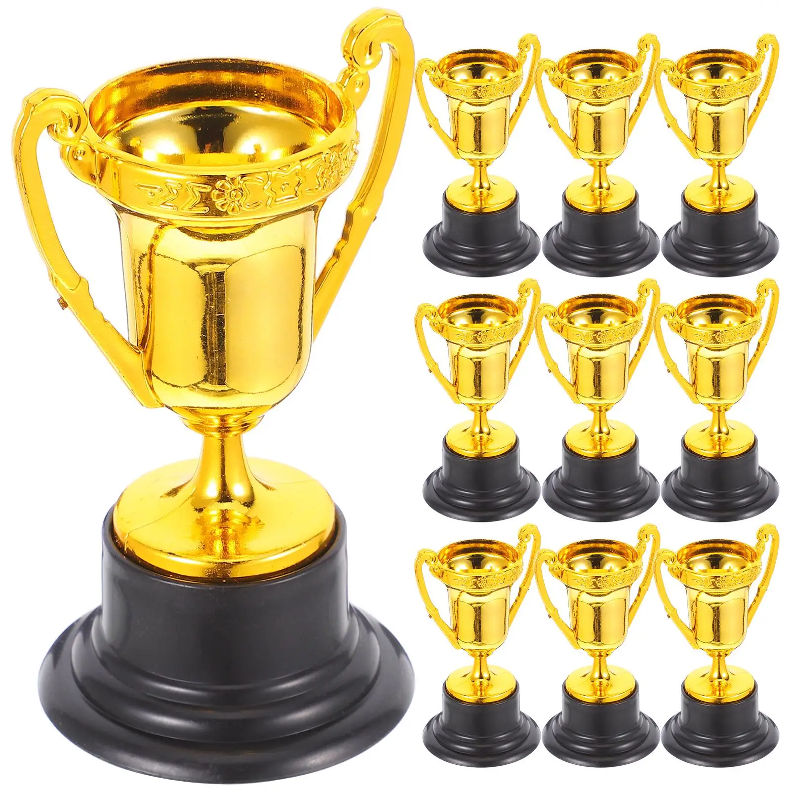 10 Pcs Small Kids Award Plastic Golden Cup School Reward Party Favor Mini Trophies Prizes Medal Durability Quality Motivation
10 Pcs Small Kids Award Plastic Golden Cup School Reward Party Favor Mini Trophies Prizes Medal Durability Quality Motivation
