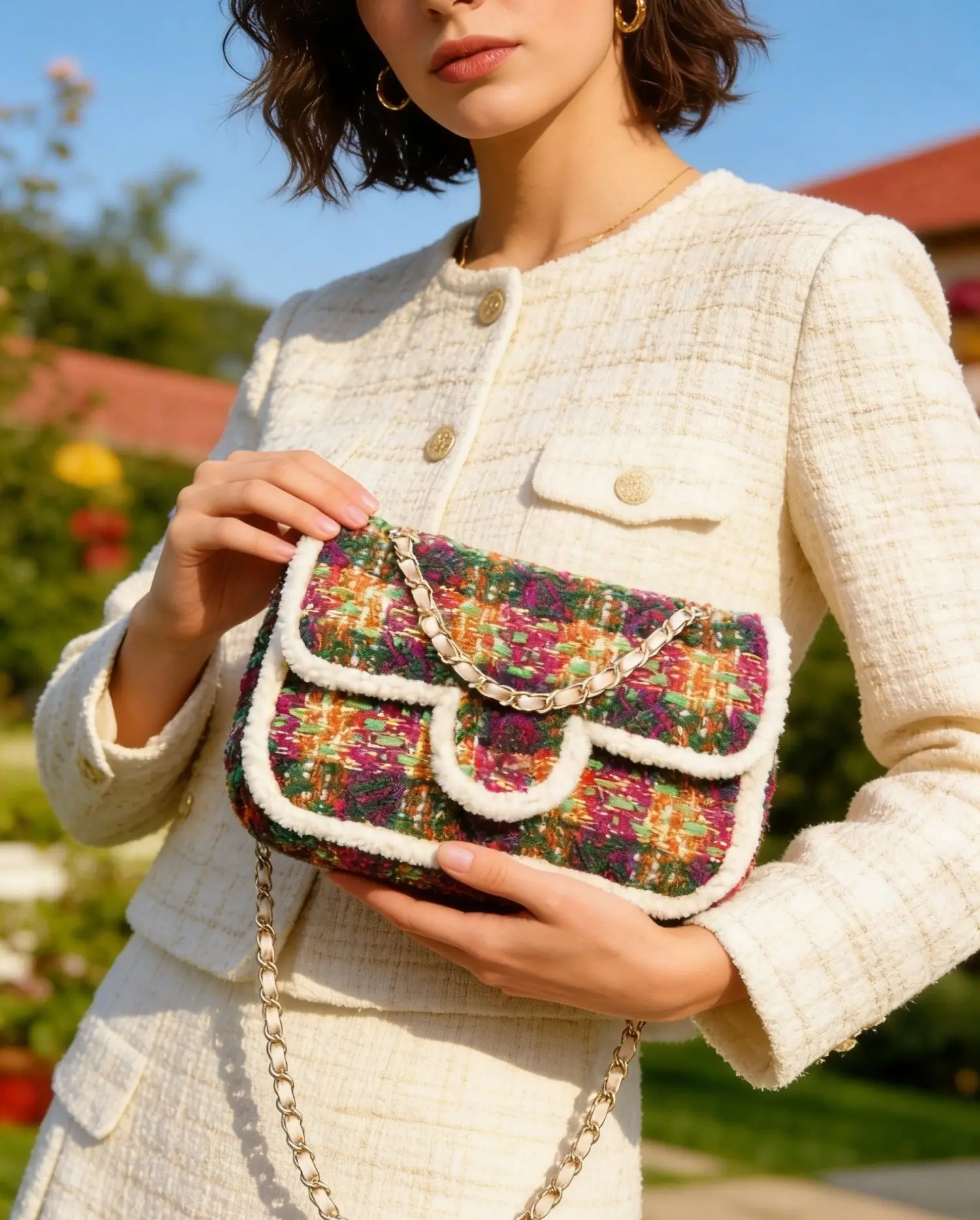 Luxurious Woven Chain Link Shoulder Bag Women's Mini Crossbody Handbag Stylish Fresh Sweet Style Hot Sale
Luxurious Woven Chain Link Shoulder Bag Women's Mini Crossbody Handbag Stylish Fresh Sweet Style Hot Sale