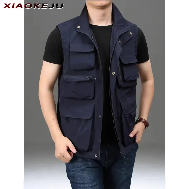 Size Lightweight Multi-pocket Work Vest Clothes Large Camping Men's Sleeveless Hunting Windbreaker Jacket MAN Waterproof Running
Size Lightweight Multi-pocket Work Vest Clothes Large Camping Men's Sleeveless Hunting Windbreaker Jacket MAN Waterproof Running