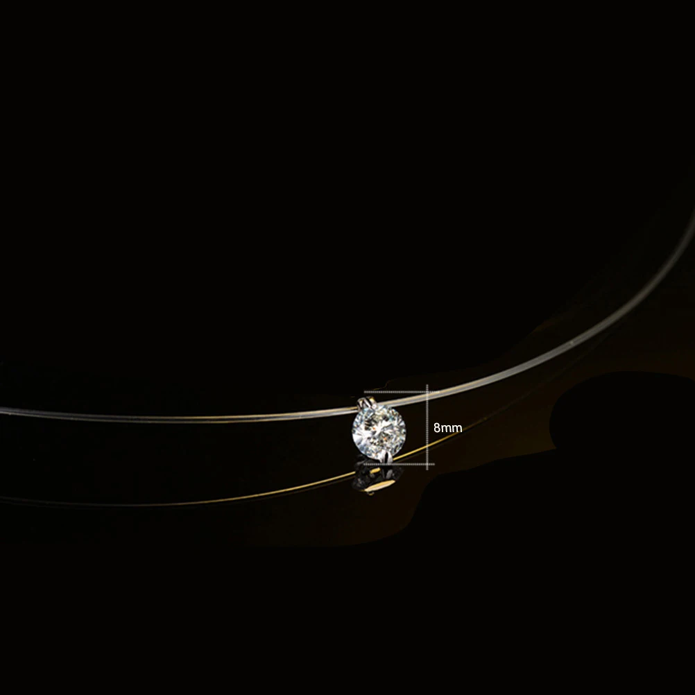 Zircon Necklace for Women Shiny Fashion Adjustable Pendant Necklace Invisible Line Top-class Material Comfortable Chic Design
Zircon Necklace for Women Shiny Fashion Adjustable Pendant Necklace Invisible Line Top-class Material Comfortable Chic Design
