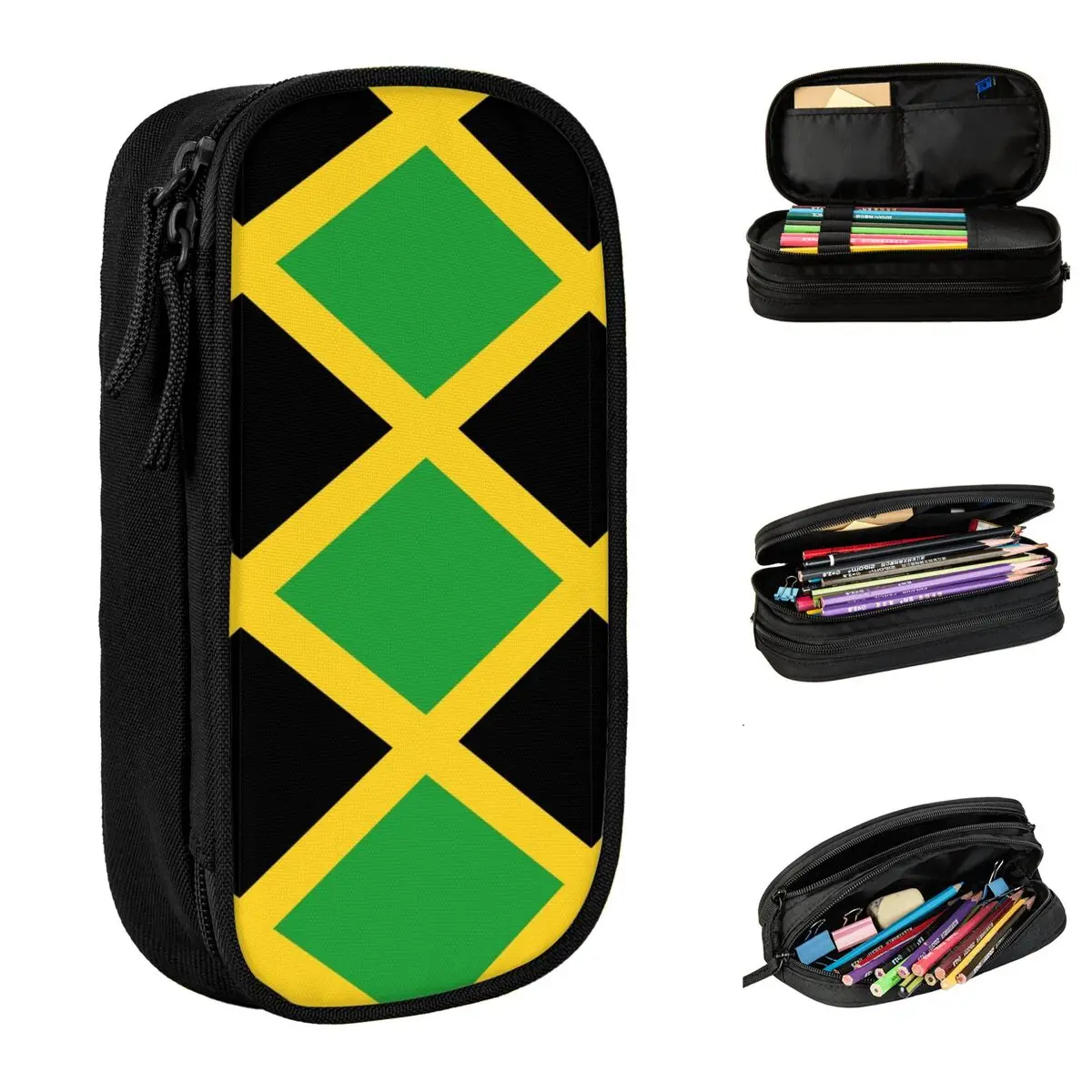 Jamaica Flag Pencil Case School Pencil Cases Canvas Boy Girl Cute Large Pencil Pouch School Supplies
Jamaica Flag Pencil Case School Pencil Cases Canvas Boy Girl Cute Large Pencil Pouch School Supplies
