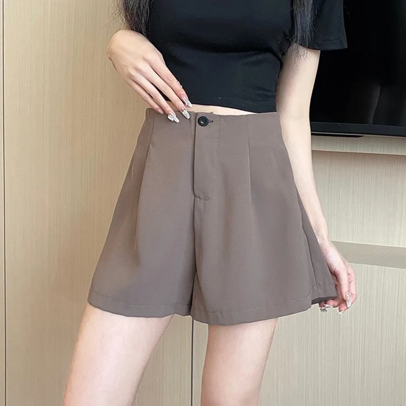Summer Classic Fashion Lady Suit Fabric Short Pants Girls Baggy Comfortable Wide Leg Pants Women Korean High Waist Shorts
Summer Classic Fashion Lady Suit Fabric Short Pants Girls Baggy Comfortable Wide Leg Pants Women Korean High Waist Shorts