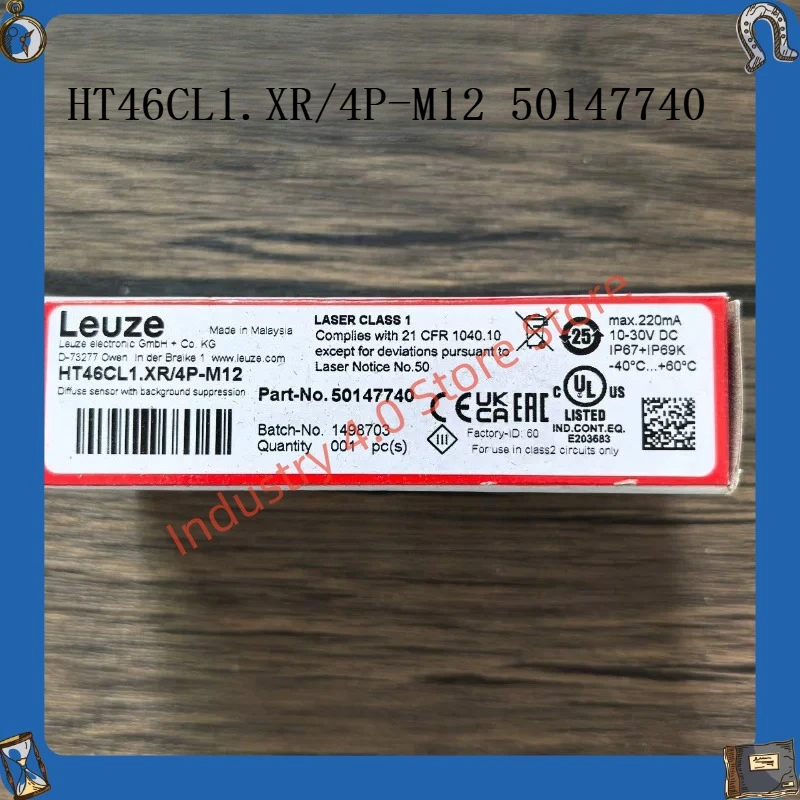 HT46CL1.XR/4P-M12 new in box photoelectric sensor 50147740
HT46CL1.XR/4P-M12 new in box photoelectric sensor 50147740