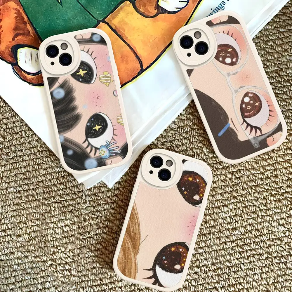 Kawaii Big Eyes Cute Girl Cartoon Phone Case For IPhone 11 12 13 14 15 16 Pro Max Plus Leather Cover
Kawaii Big Eyes Cute Girl Cartoon Phone Case For IPhone 11 12 13 14 15 16 Pro Max Plus Leather Cover