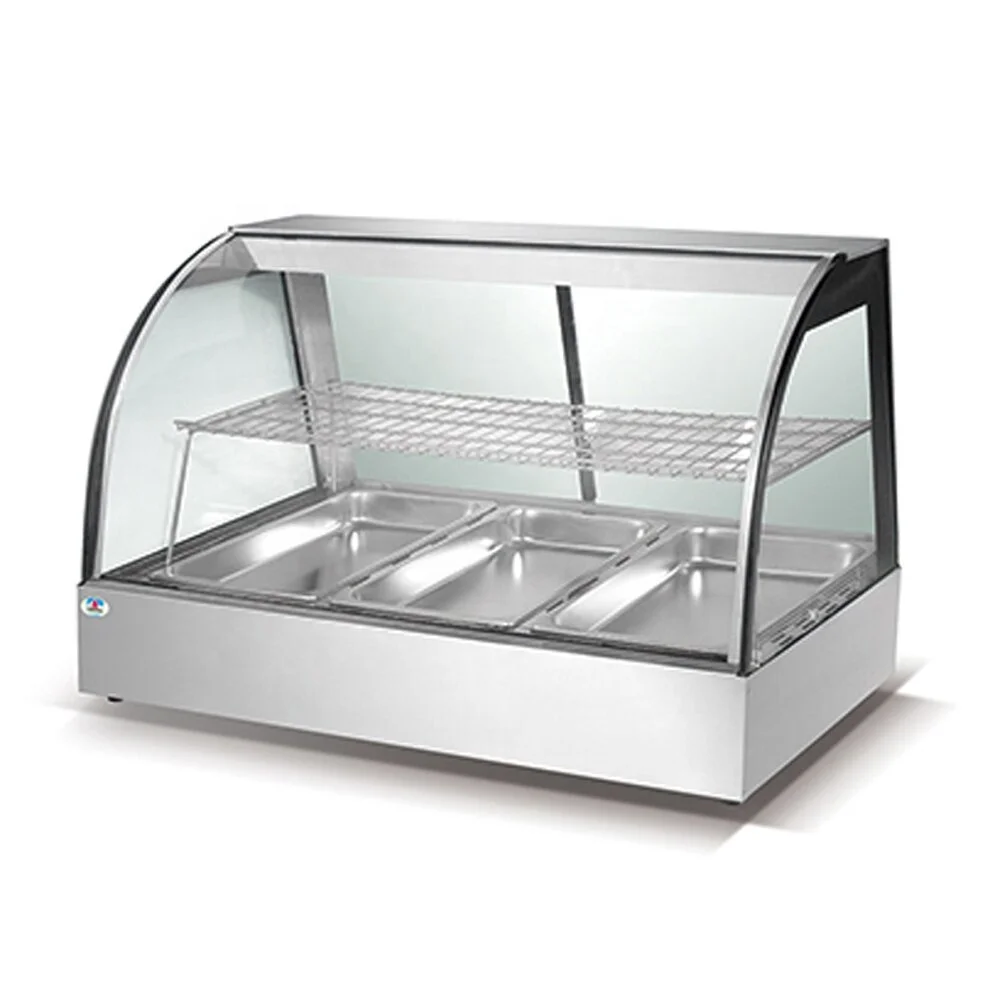 Large Capacity Commercial Food Display Cabinet 3-Tier Glass Electric Food Warmer Showcase for Pizza Fried Chicken Bread
Large Capacity Commercial Food Display Cabinet 3-Tier Glass Electric Food Warmer Showcase for Pizza Fried Chicken Bread
