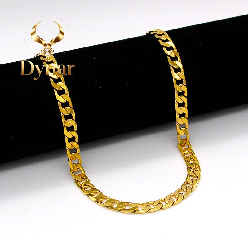 Dynar Jewelry Luxury 24K 9999 Pure Gold real gold Men's Women's Cuban Chain Necklace
Dynar Jewelry Luxury 24K 9999 Pure Gold real gold Men's Women's Cuban Chain Necklace